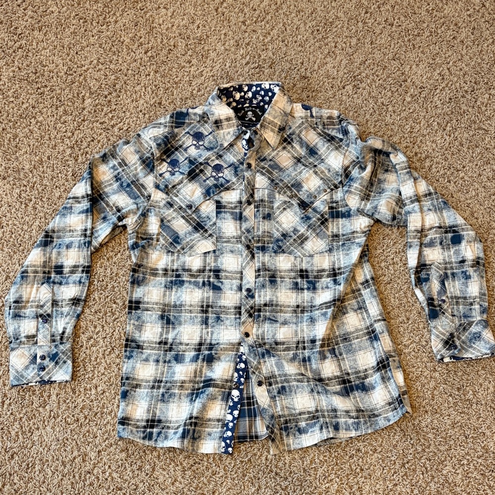 Rock Roll n Soul men’s button up- NWT